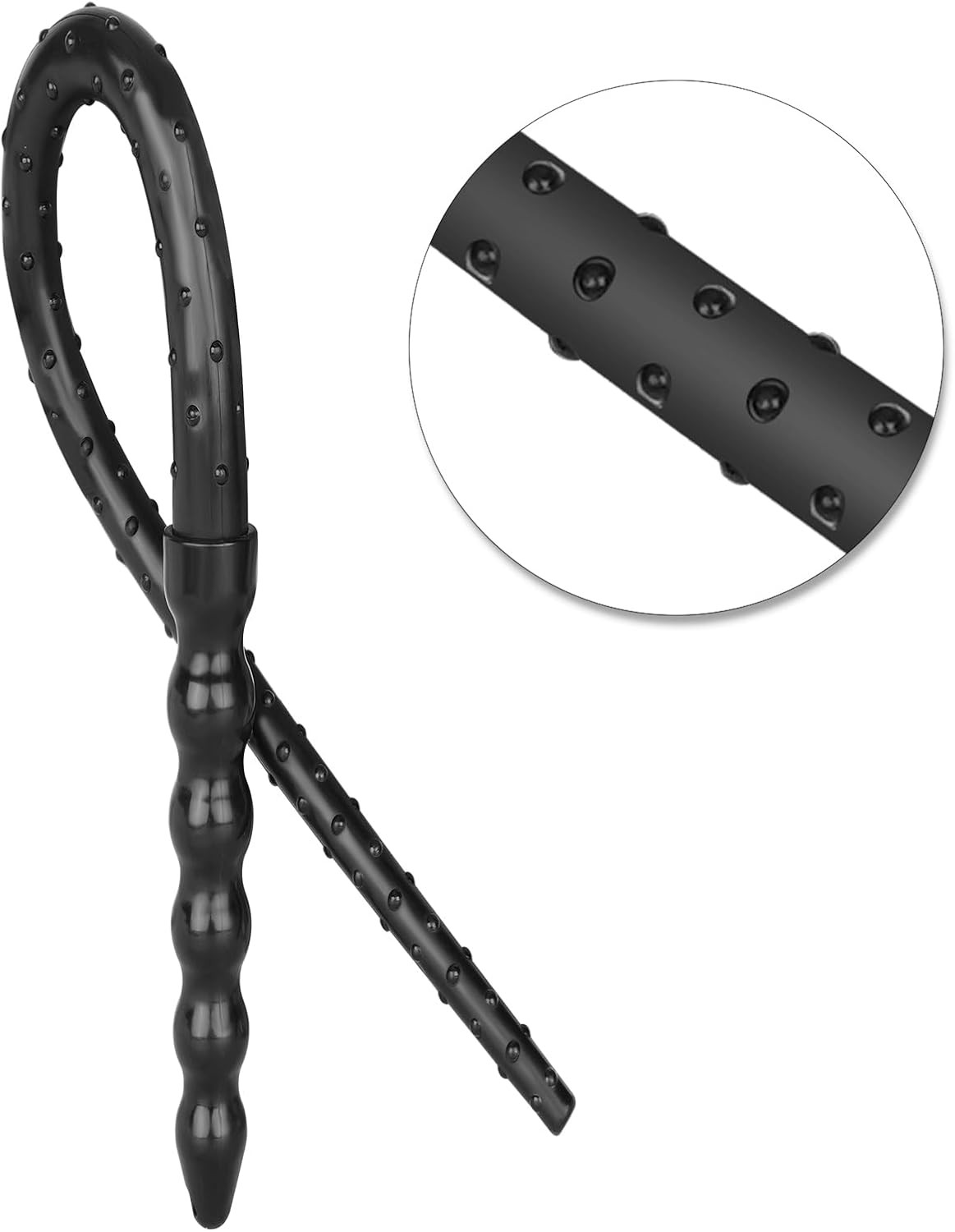 Rubber Whip Riding Crop Horse Whip for Equestrian Sports 20-Inch (E)