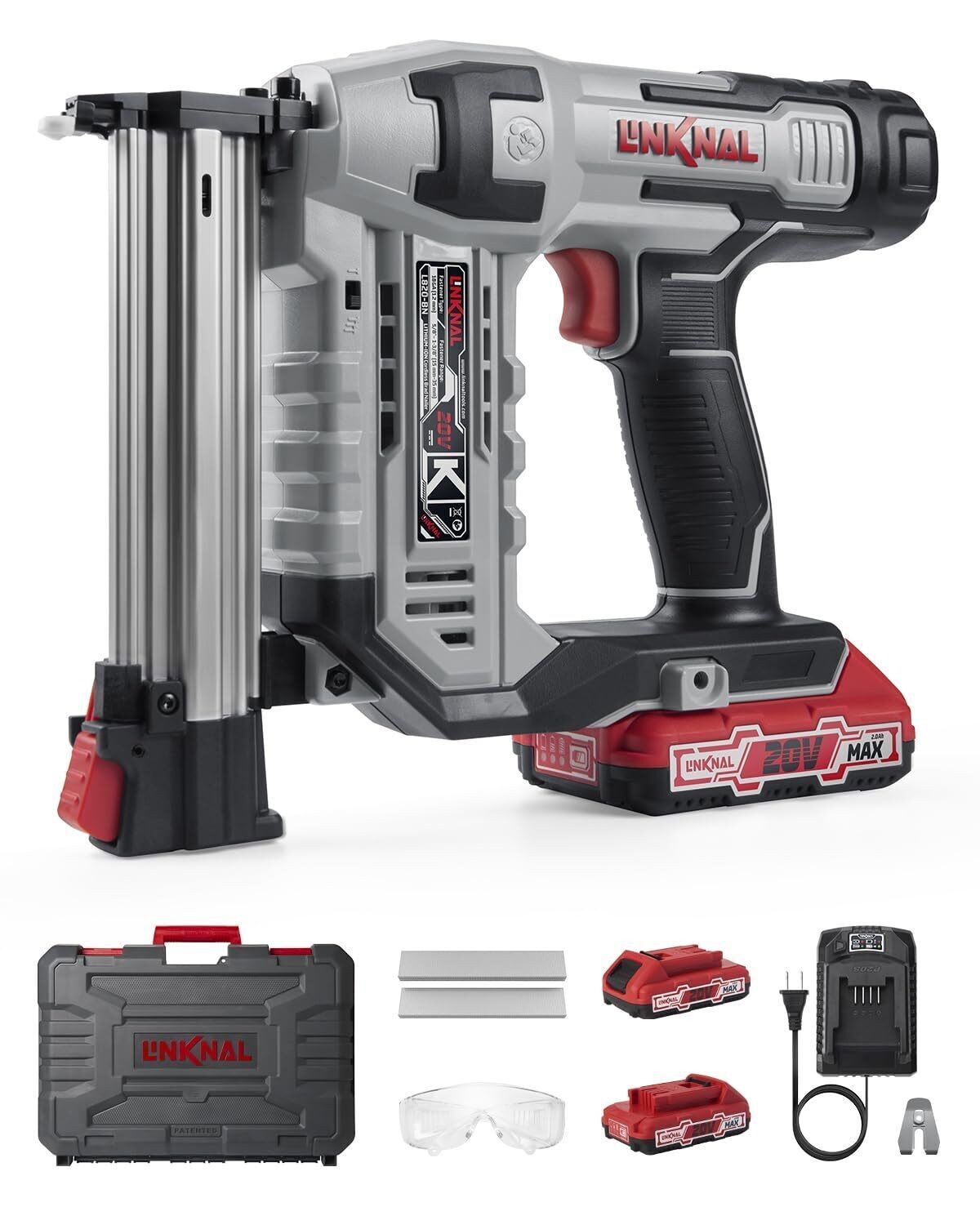 Electric Nail Gun, Cordless Brad Nailer Battery Powered