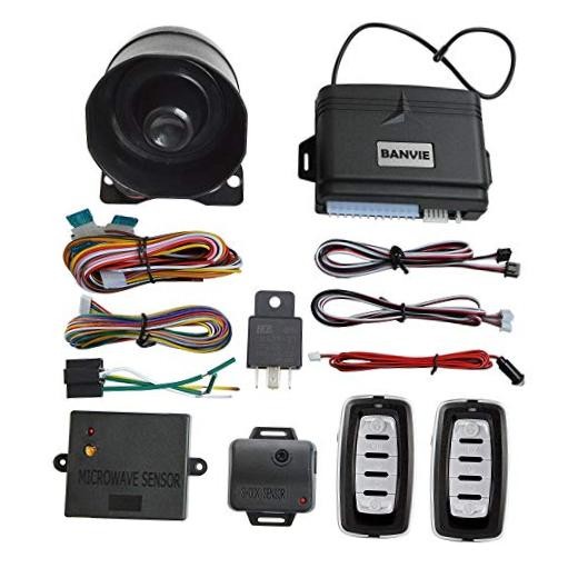 Car Alarm System Security Antitheft with Keyless Entry Kit | Shock Remote #1