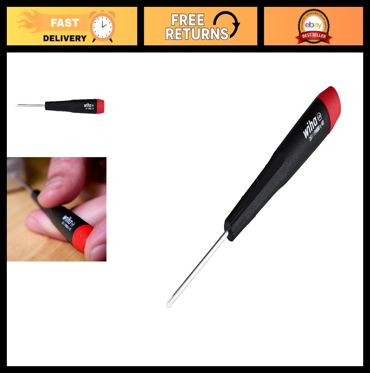 Precision Phillips Screwdriver 00 x 40mm - High-Quality Tool for Electronics Rep