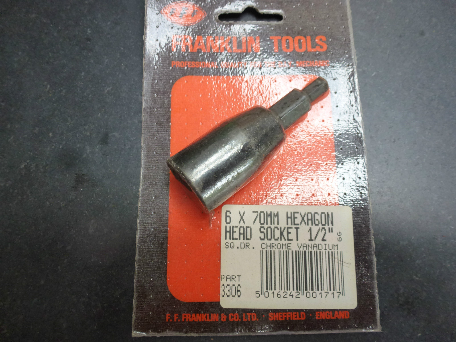 3306 Franklin 70mm Hexagon Head Socket 1/2"