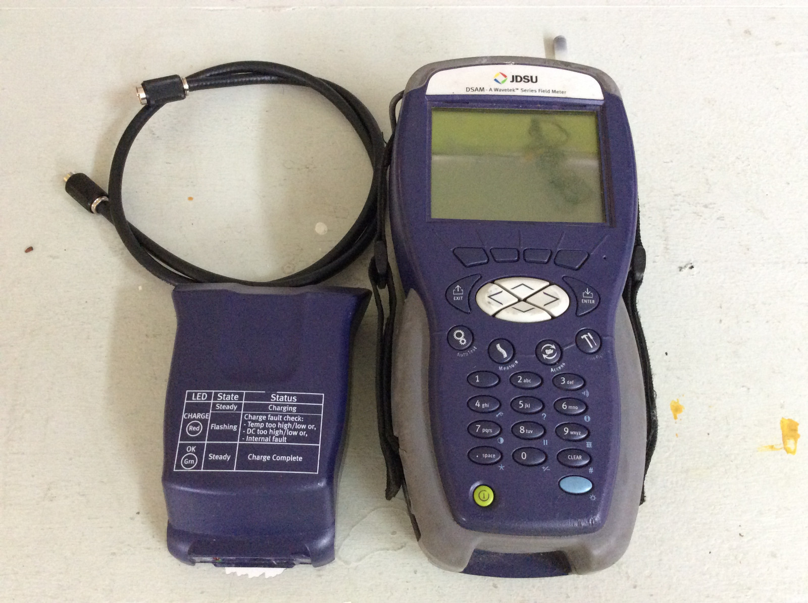 JDSU DSAM 2610B Cable Meter No Power Cable tested and works good condition