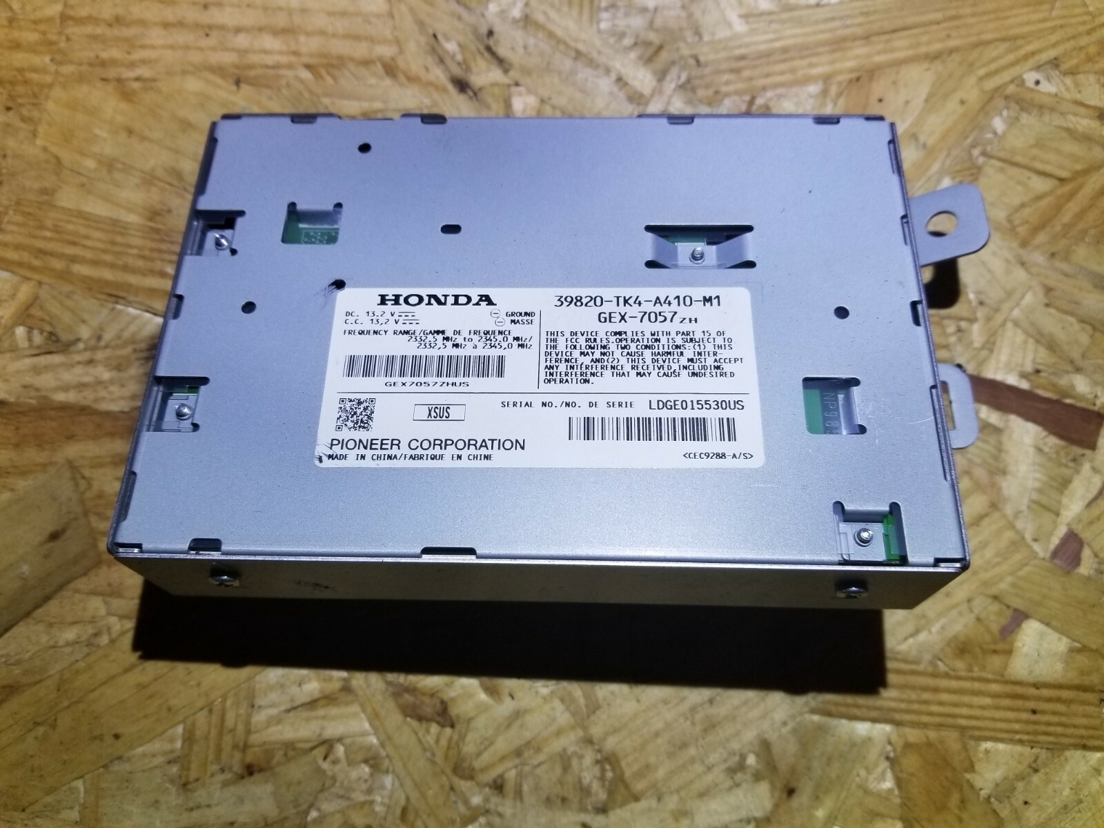 09 10 11 14 Acura TL XM Satellite Radio Unit Tuner Receiver 39820-TK4 OEM