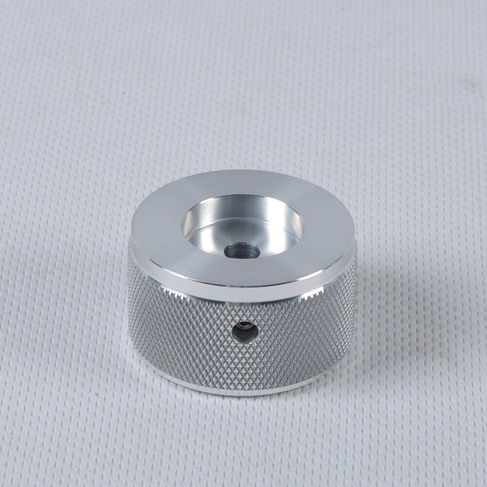 1pc 38x22mm Aluminum Control Knob Reticulate Silver for Guitar Amplifier Audio