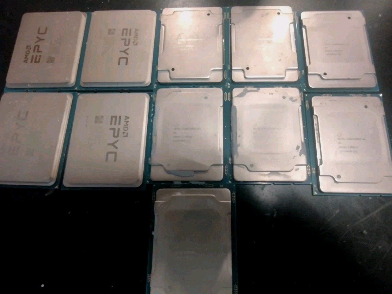 Mixed Lot Of 7 Intel Exon, (4 AMD Epyc 100-00000080