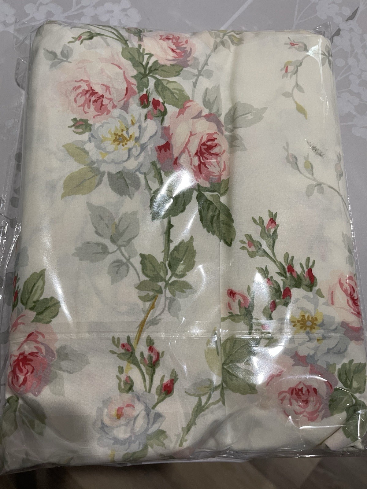 Ralph Lauren New 1pc Queen Flat Sheet Meadow Way Percale