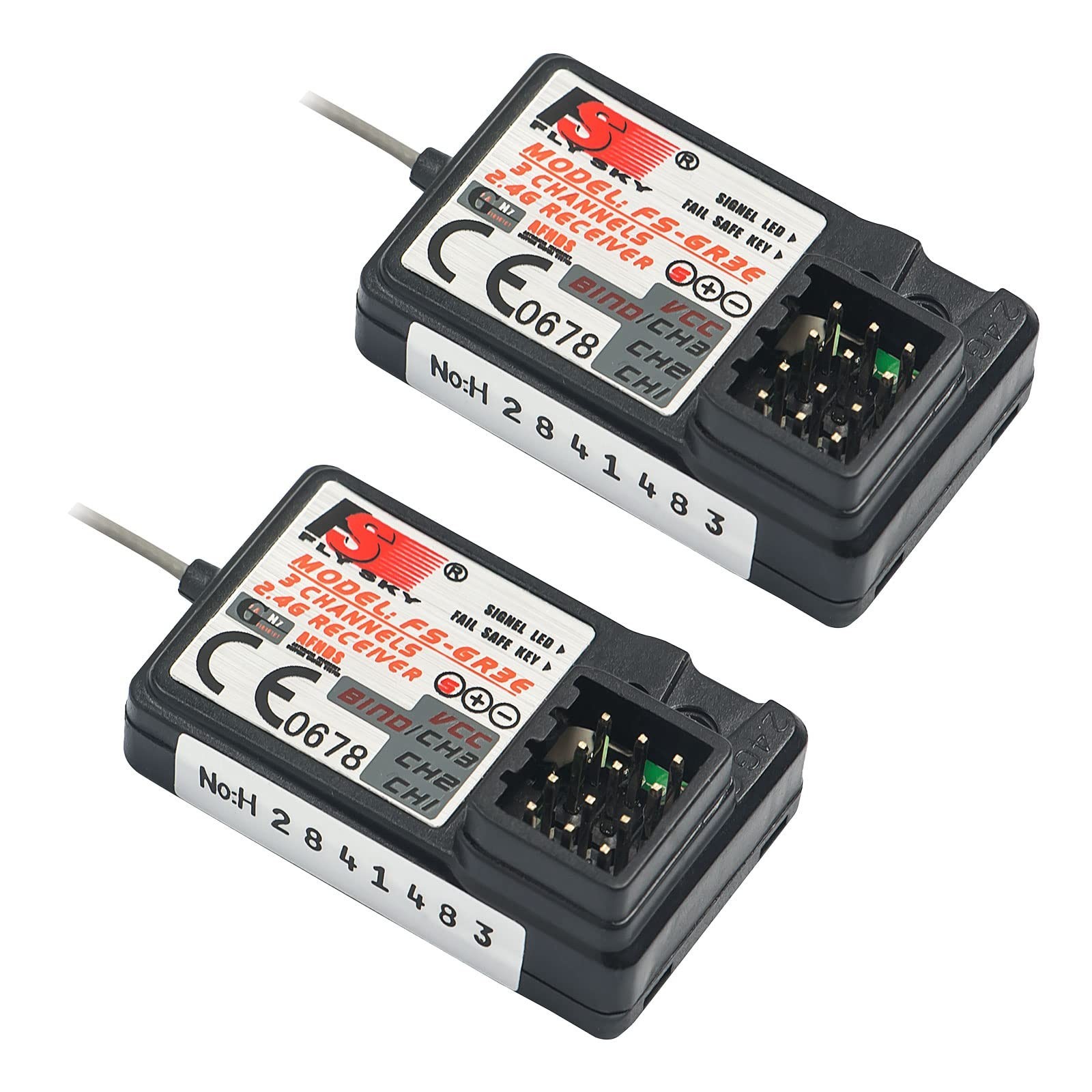 Flysky FS-GR3E Receiver AFHDS Long Range 3CH 2.4GHz Surface Receiver for FS-G...