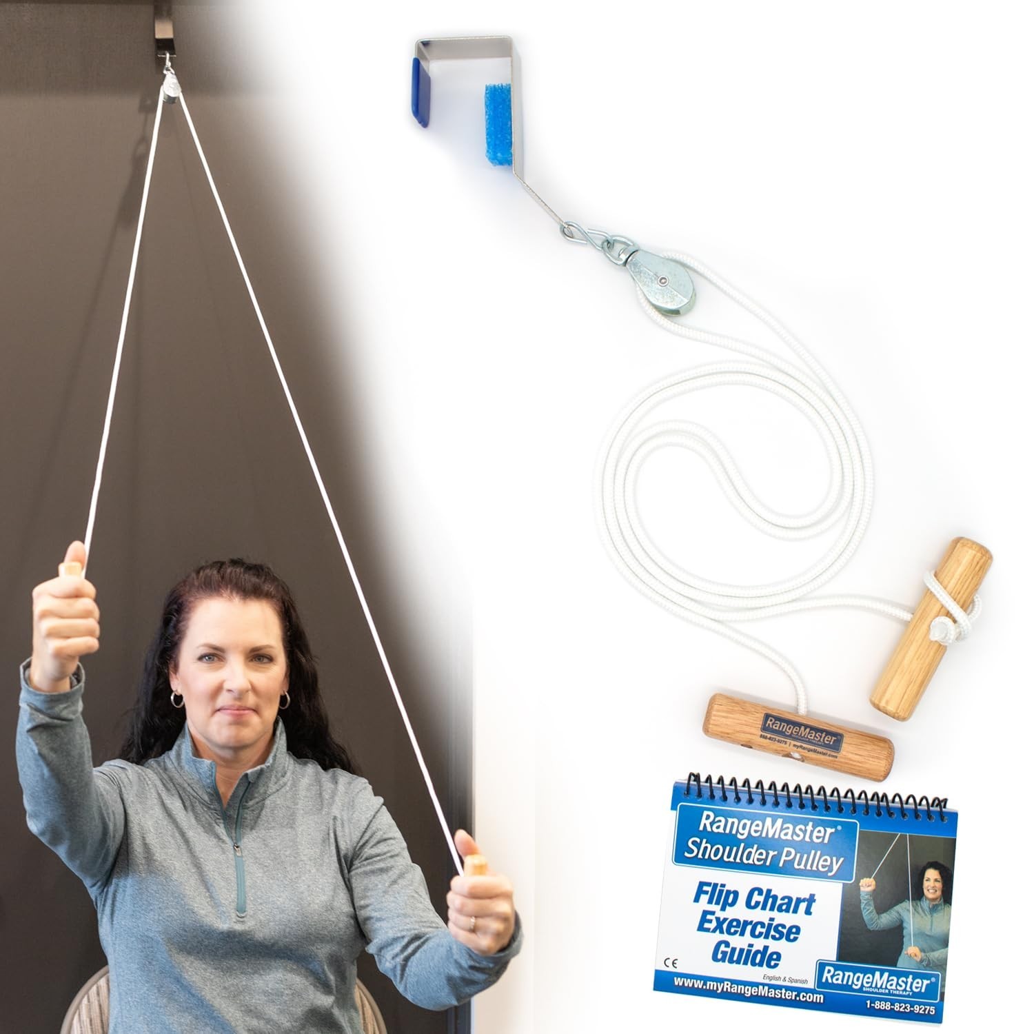 RangeMaster Classic Shoulder Pulley w/ Guide (Dual Language), Exercise Pulley...
