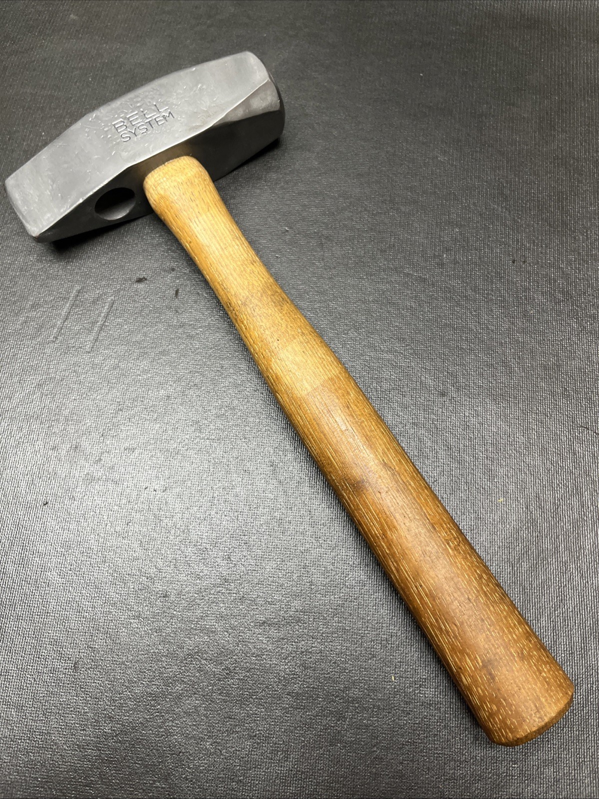 Vintage Bell System Straight Peen Hammer Head 3.3lbs Total Weight -13.5” Handle