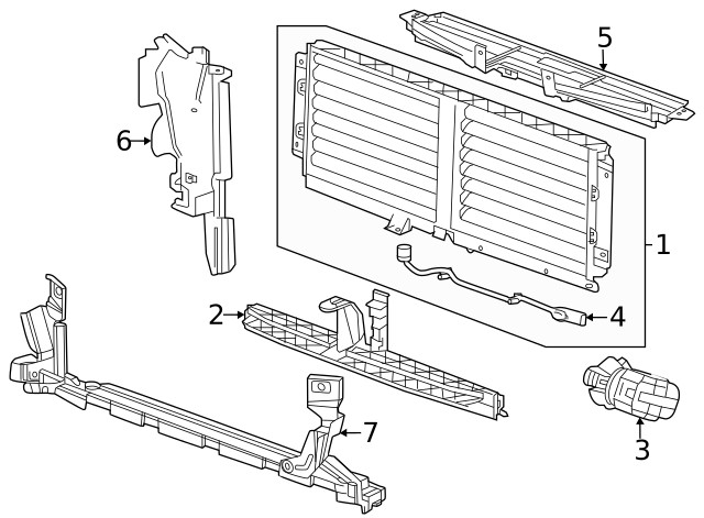 Genuine GM Lower Baffle 42809253