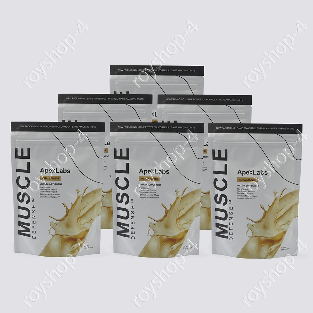 APEX LABS MUSCLE DEFENSE VANILLA FLAVOR - 8.57 OZ - NEW PACKING (1-6 pack)