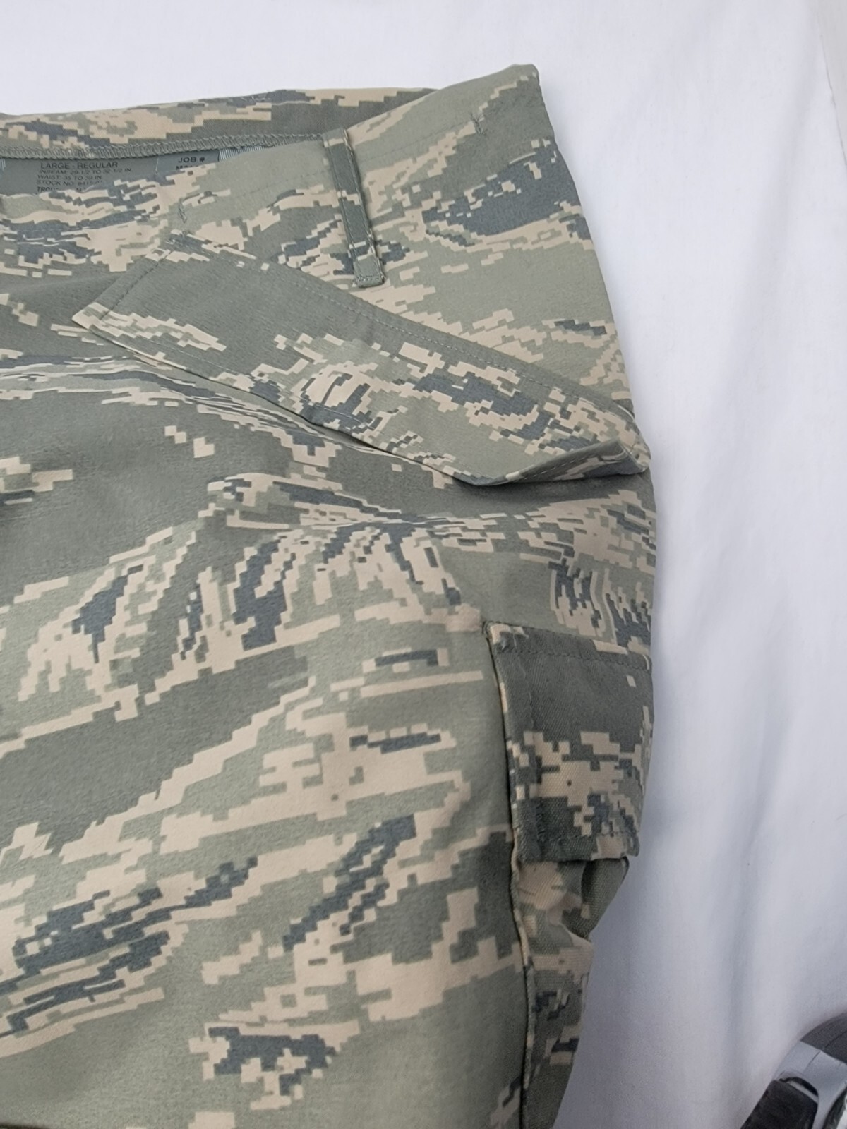 US Military Gor-Tex Environmental Barrier Wear Camo Trousers Size Large-Reg