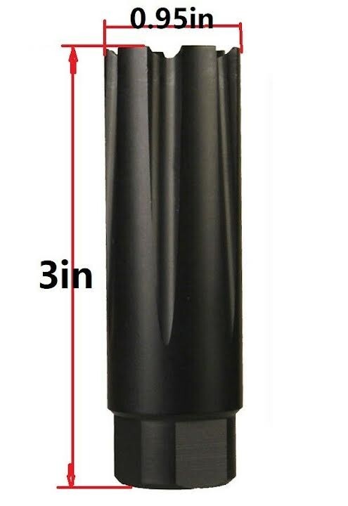 DB TAC Compensator Muzzle Brake 9/16''x24 TPI Thread For .40