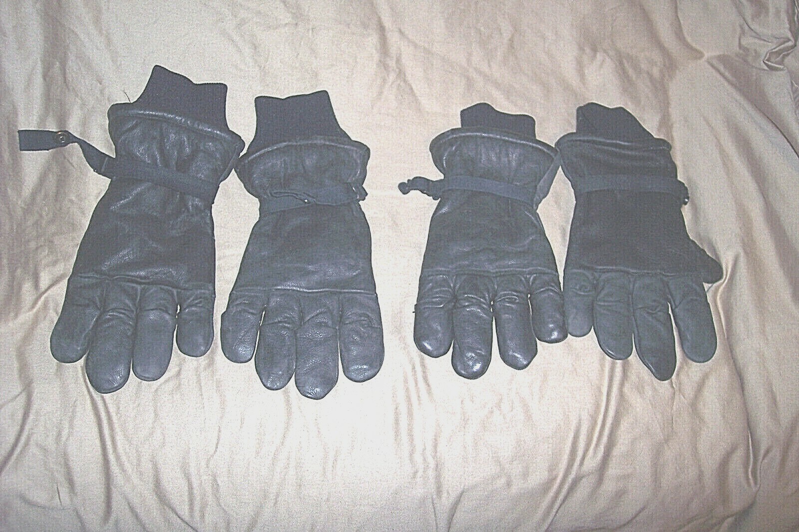 2 Pr Military Gloves Cold Weather Gloves Medium Hawkeye Leather Gloves Insulated