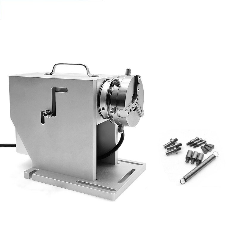 E69-Quick-Change Chuck Rotary Axis Laser Marking Machine Rotary Fixture Table