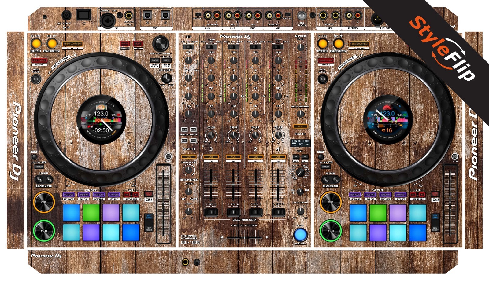 Pioneer DDJ-1000 Skin | Wood Design 1 | Protective Decal | StyleFlip Skins