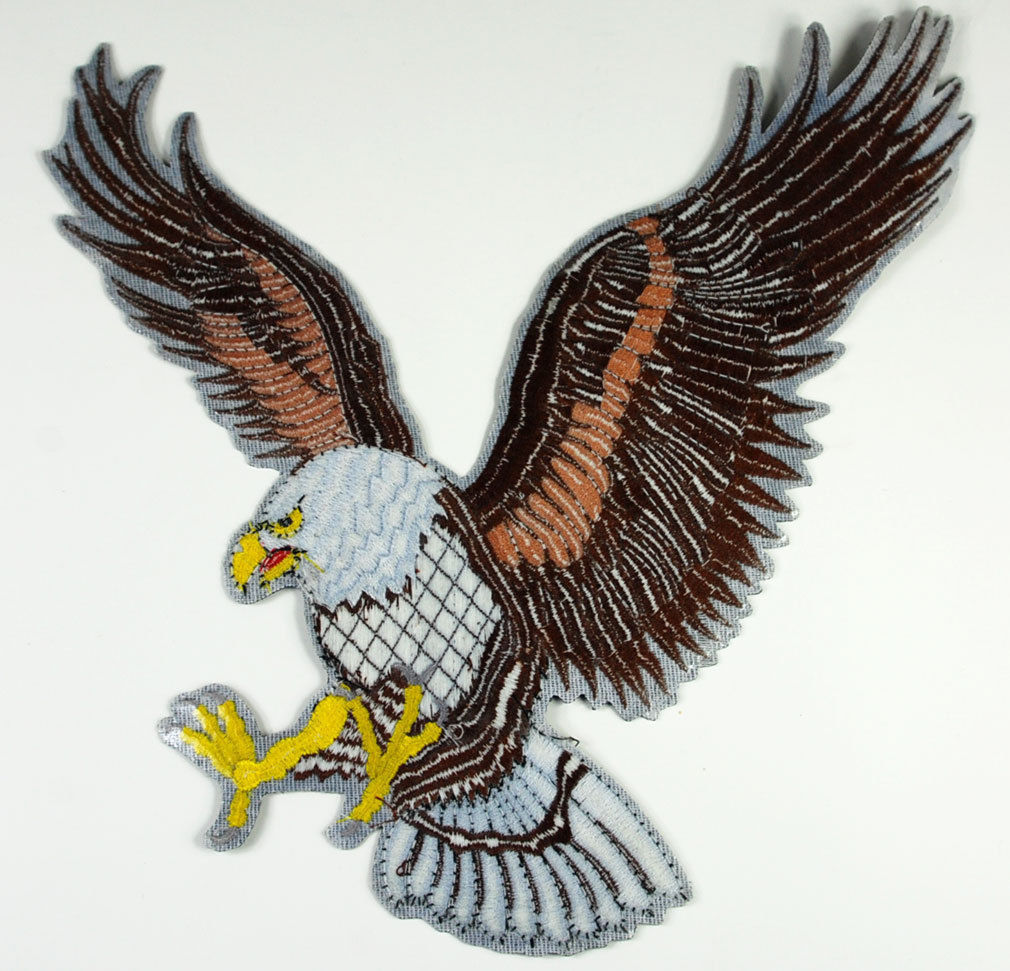 Huge Us Air Force Bald Eagle Jacket Patch Patriotic Embroidered Patch