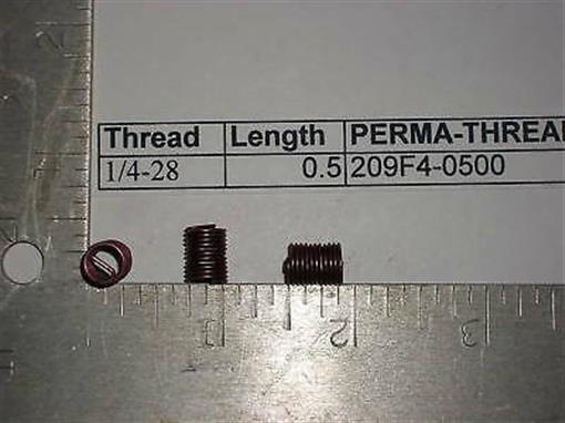 20 NEW 1/4-28 X .500 Helicoil Locking Inserts Stainless