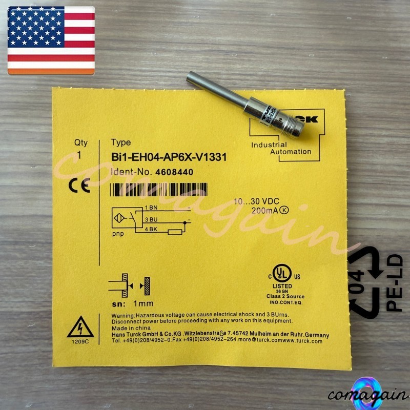 BI1EH04AP6XV1331 3-Pin Inductive Proximity Sensor For TURCK BI1-EH04-AP6X-V1331
