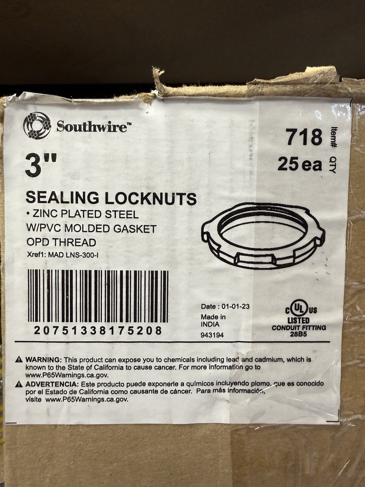 2” Sealing Locknut
