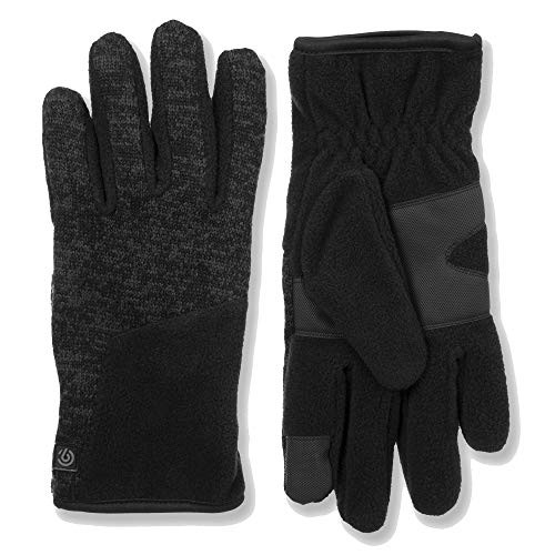 Men's Fleece Glove, Touch Screen Friendly With Thinsulate Large / X-Large Black