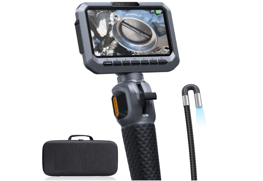 Endoscopio industrial con sonda delgada de 5.5 mm y función articulada bidirecci