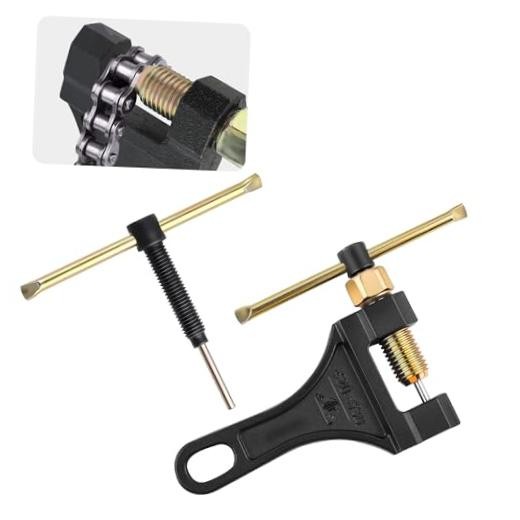 Motorcycle Chain Breaker Tool with 1*Chain Breaker + 1*Replacement Pin