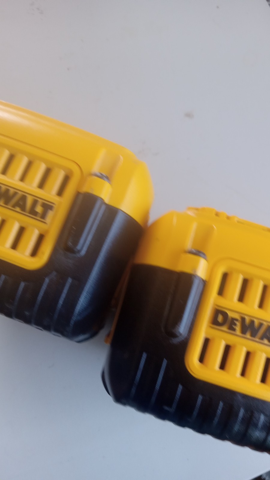 2 used dewalt 40 volt 7.5 battery for repairs