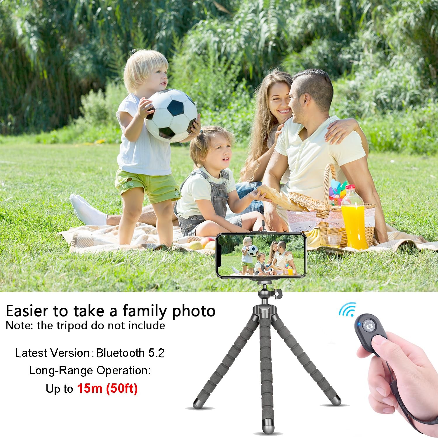 Wireless Remote Shutter for Cellphones and Tablets 3 Pack, AOQIYUE Bluetooth ...