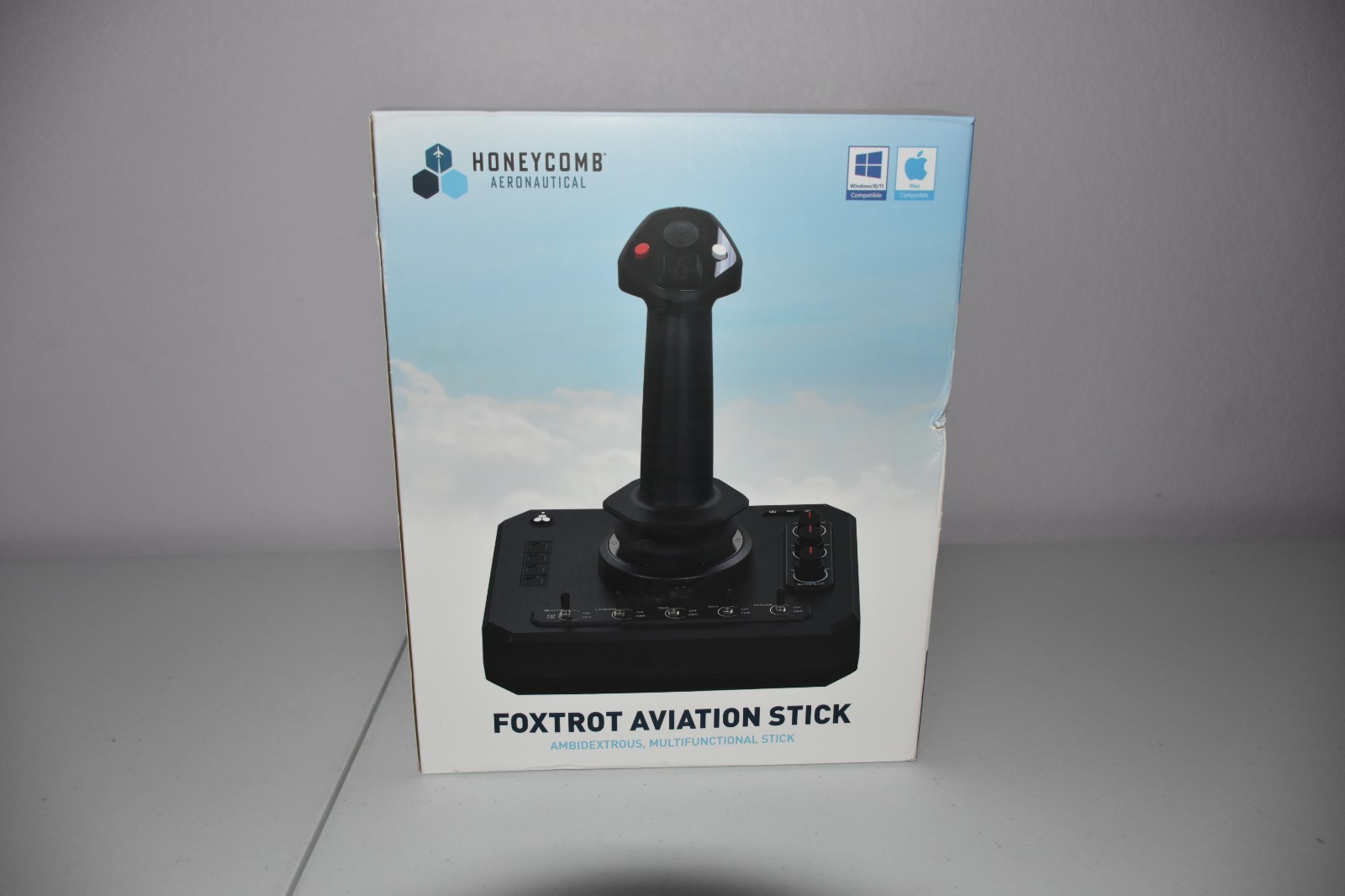 Honeycomb Aeronautical Foxtrot Aviation Stick For Mac/Windows - Black