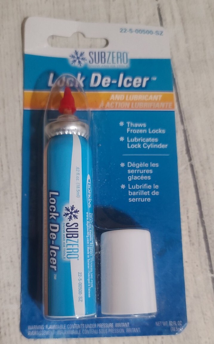 Sub Zero Lock De-Icer. Thaw Out Frozen Locks. New In Package