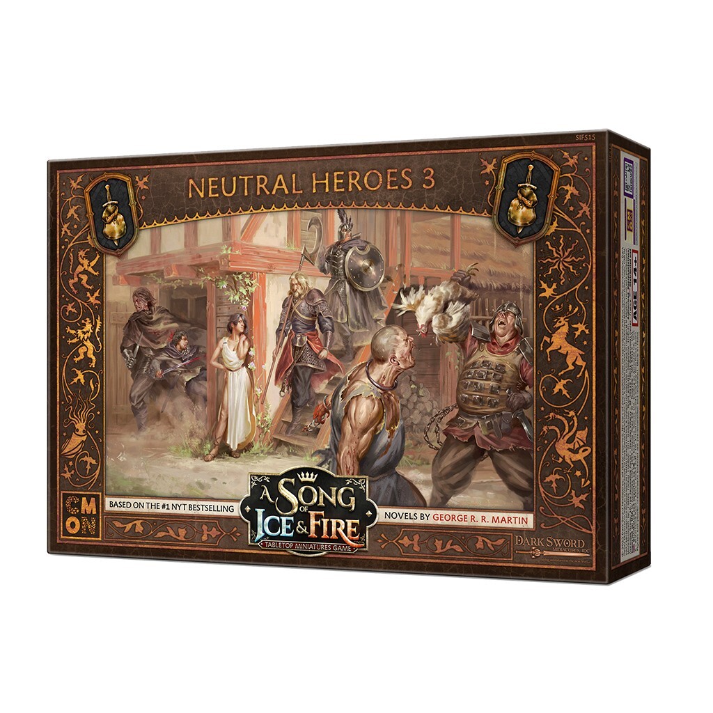 NEUTRAL HEROES 3 A Song of Ice & Fire Miniatures ASOIAF CMON
