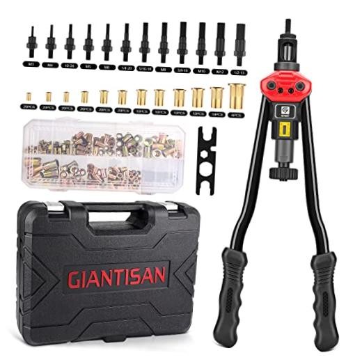 16-Inch Rivet Nut Tool Kit with 16-Inch/12 Rivet Mandrels