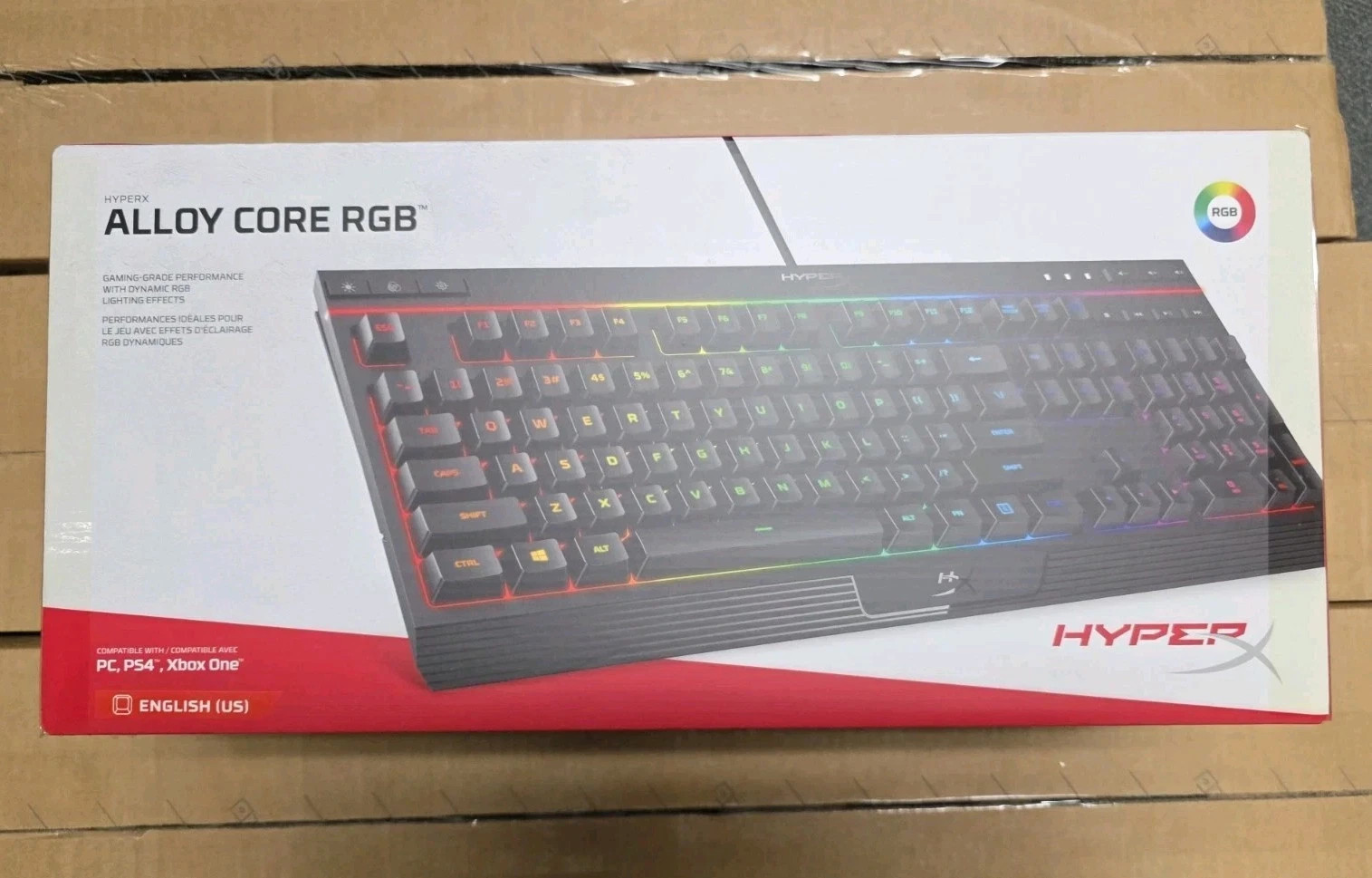 New HyperX Alloy Core Full-size Wired Gaming Membrane Keyboard with RGB Lighting