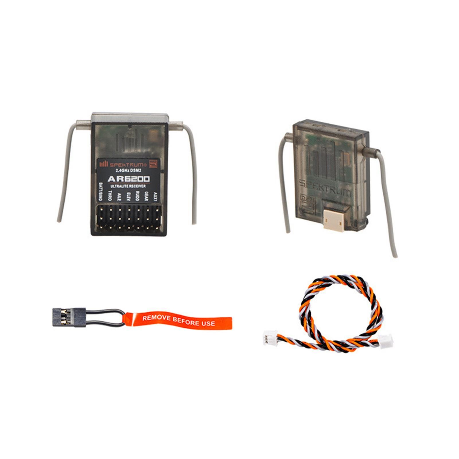 2.4G 3.5V-9.6V AR6200 Receiver + Satellite For Spektrum Spek Generic DX6i DSM2 X