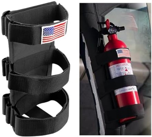 Fire Extinguisher Holder, Adjustable Roll Bar Fire Extinguisher Mount Holder,...