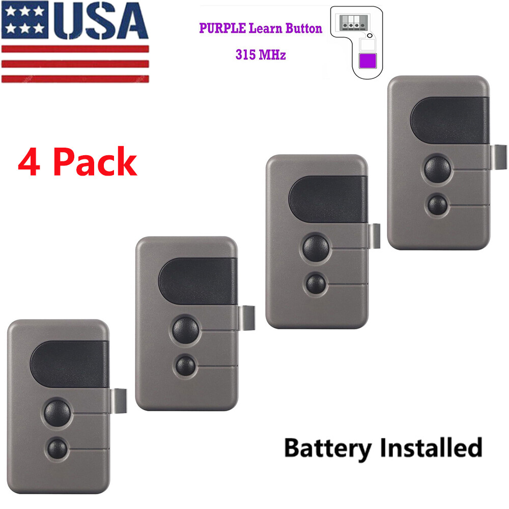 139.53753 For Sears Craftsman Garage Door Opener Remote 315MHZ(Purple Learn Btn)
