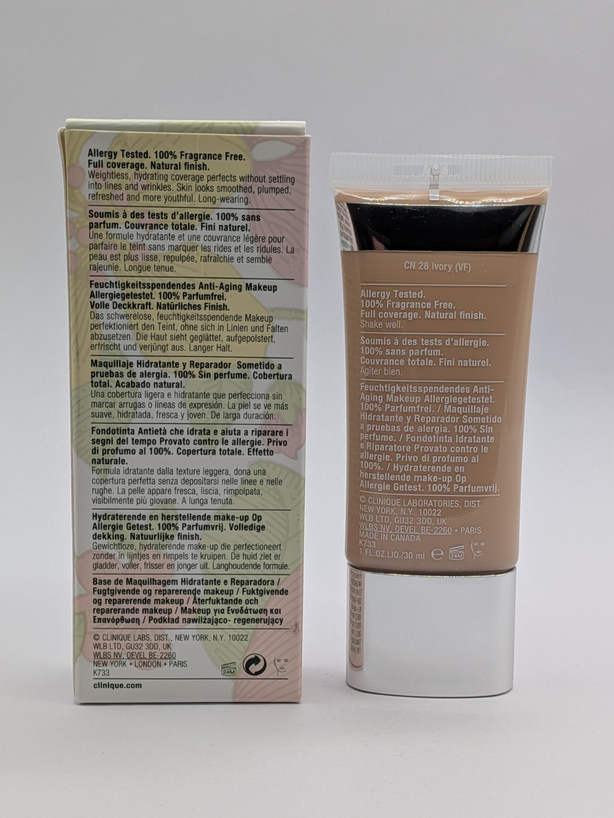 Clinique Even Better Refresh Foundation CN 28 Ivory 1 oz 30 ml