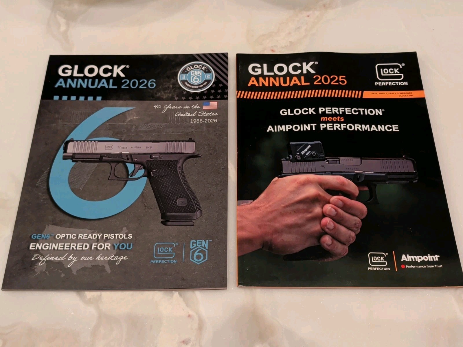 GLOCK 2026 & 2025 Annual Magazine (Lot of 2) SHOT SHOW 2026