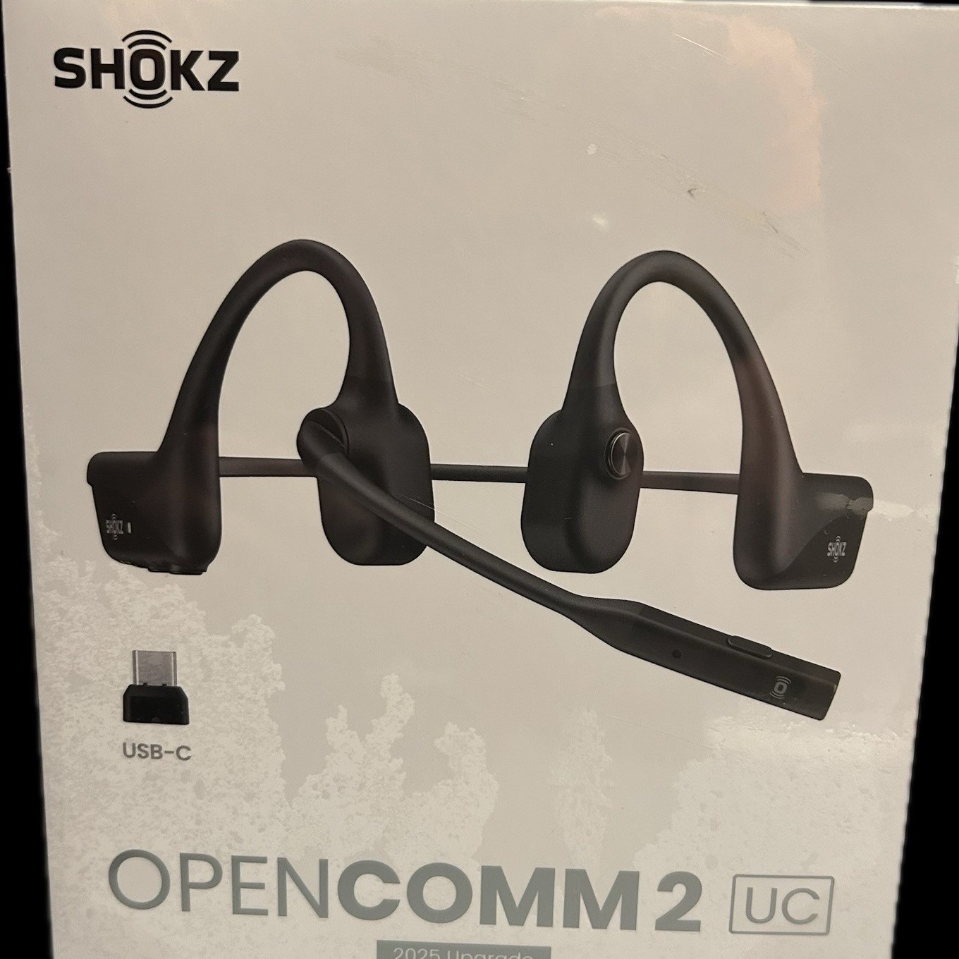 SHOKZ OpenComm2 UC 2025 Upgrade - Open-Ear Wireless Headset w/ Boom Mic