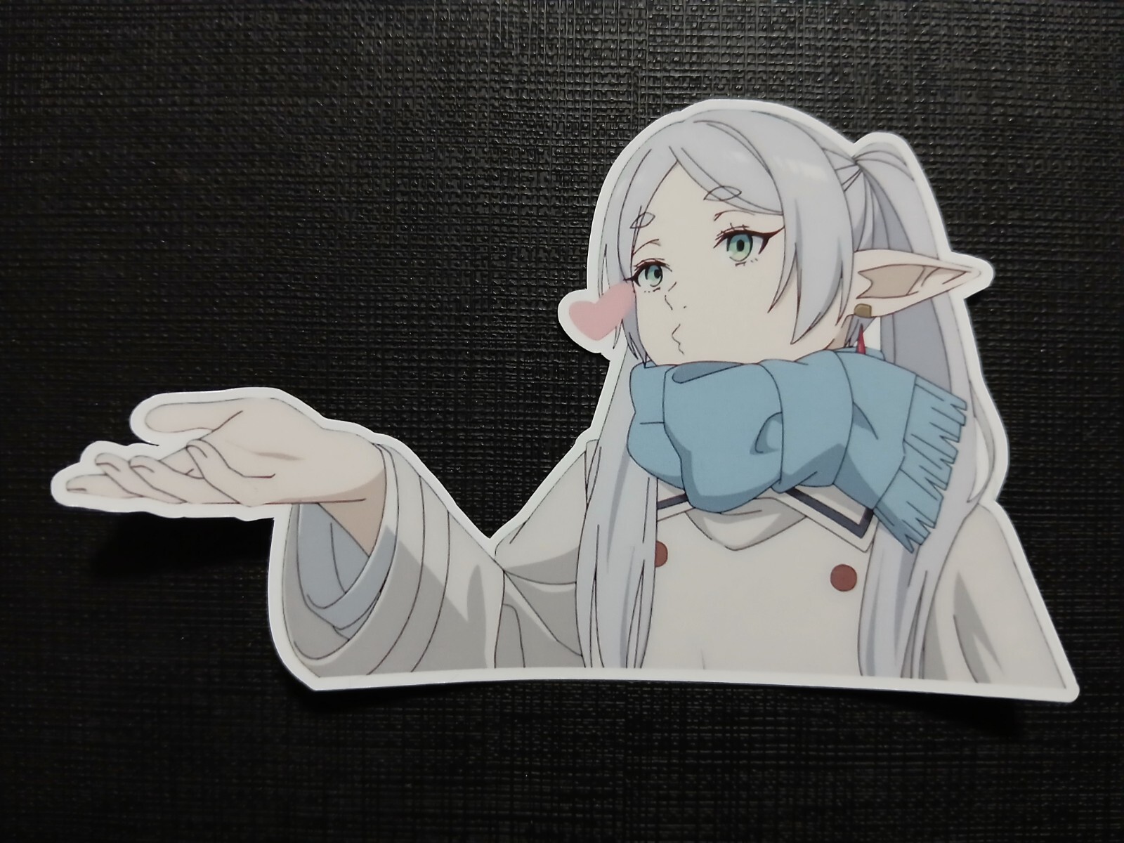 Frieren Blowing Kiss Beyond Journey's End Glossy Sticker Anime Waterproof!