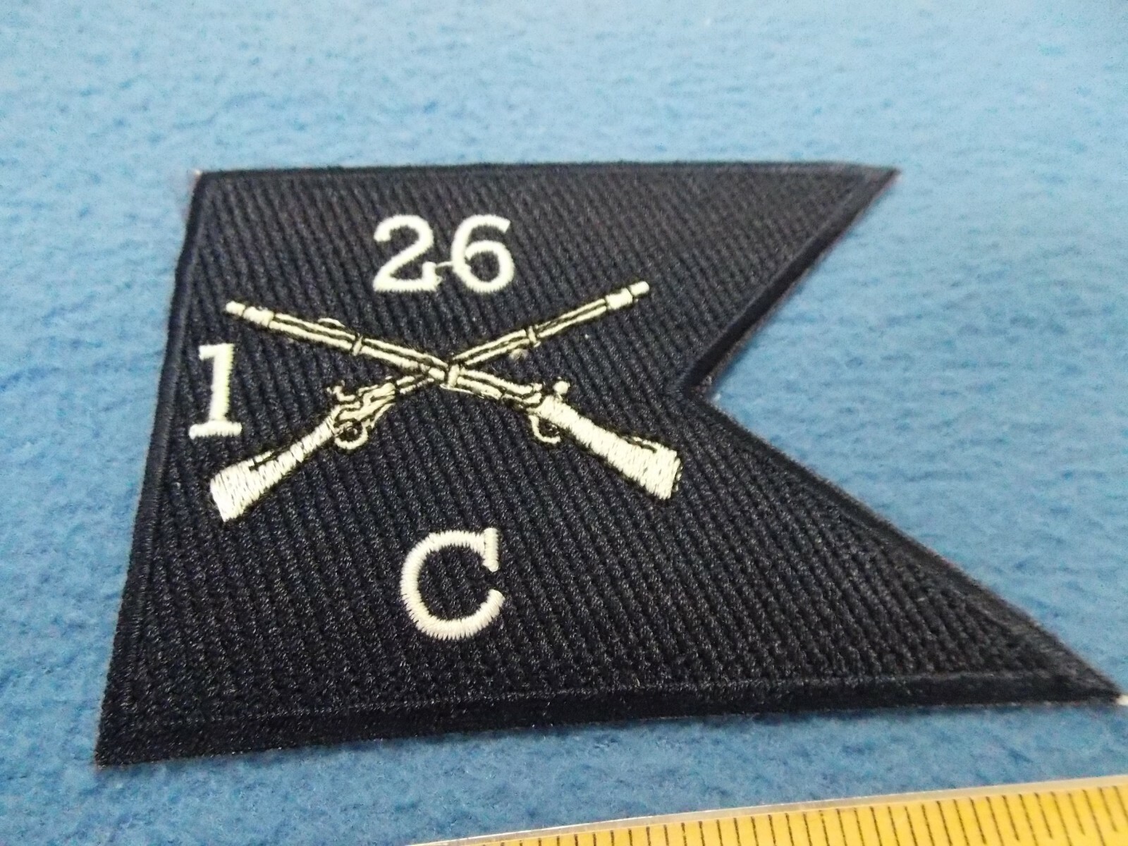 US Army C Co 1ST Bn 26TH Infantry Regt  4" Guidon flag patch
