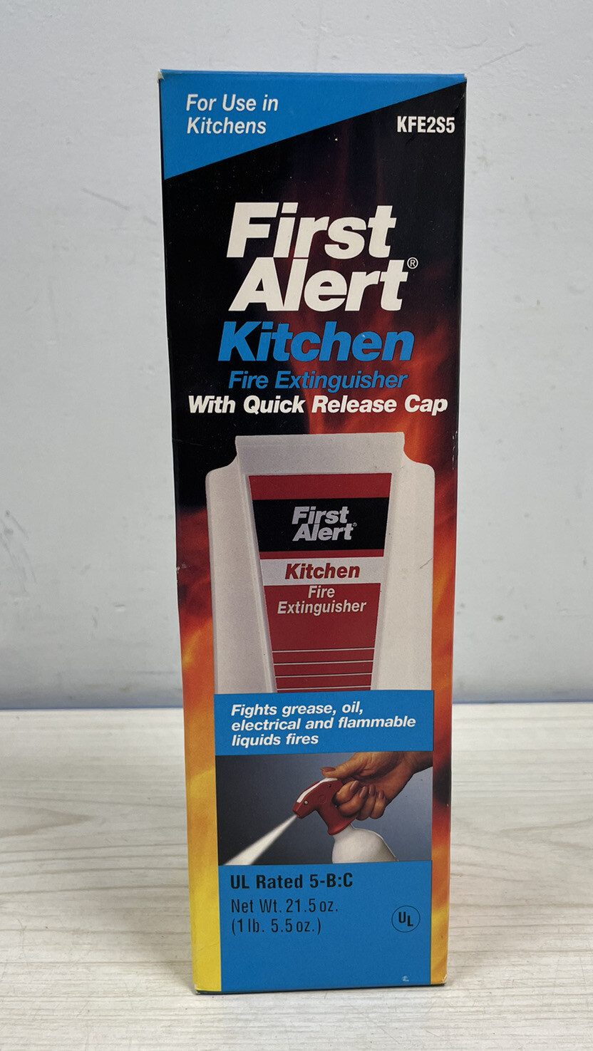 First Alert Kitchen Fire Extinguisher Liquids Grease Electrical Equipment KFE2S5