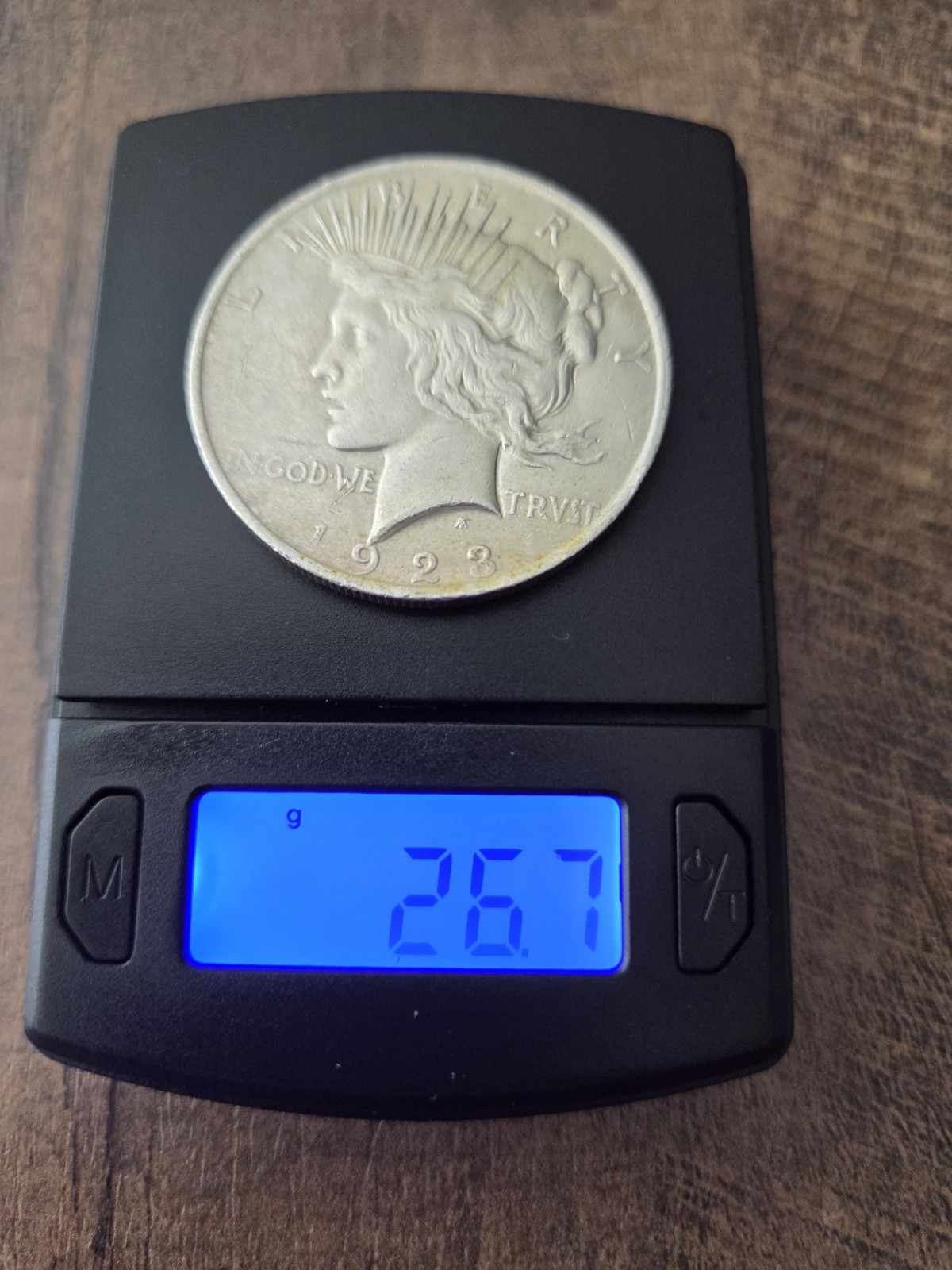 1923 Peace Silver Dollar Authentic