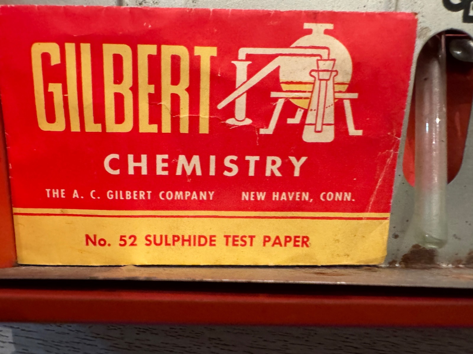 VTG Gilbert chemistry science experiment lab 12014 gatefold 1950s INCOMPLETE