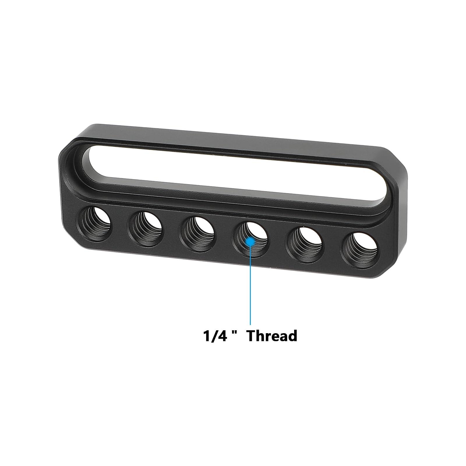 Mini Cheese Plate with Single Countersunk Slot 1/4"-20 Threads for Camera Rig
