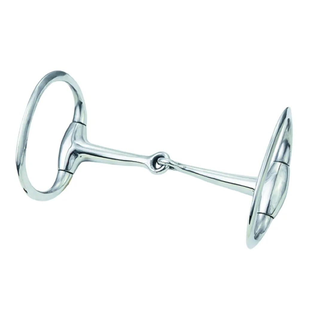 Weaver Leather 6” Eggbutt Snaffle Bit - Stainless Steel Single Jointed for