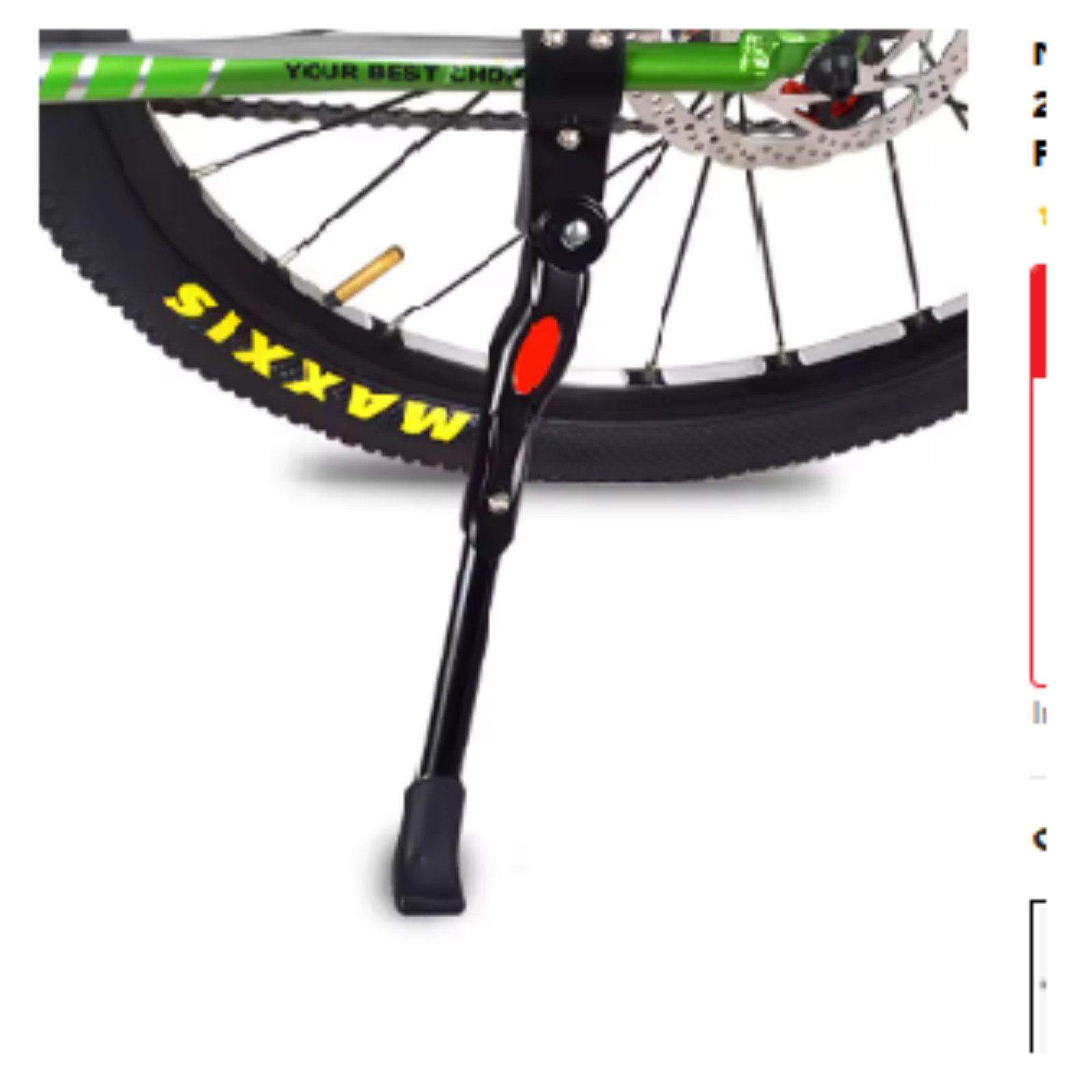 Bicycle Kickstand Universal Adjustable Aluminum Bike Side Kick Stand 24"-29"