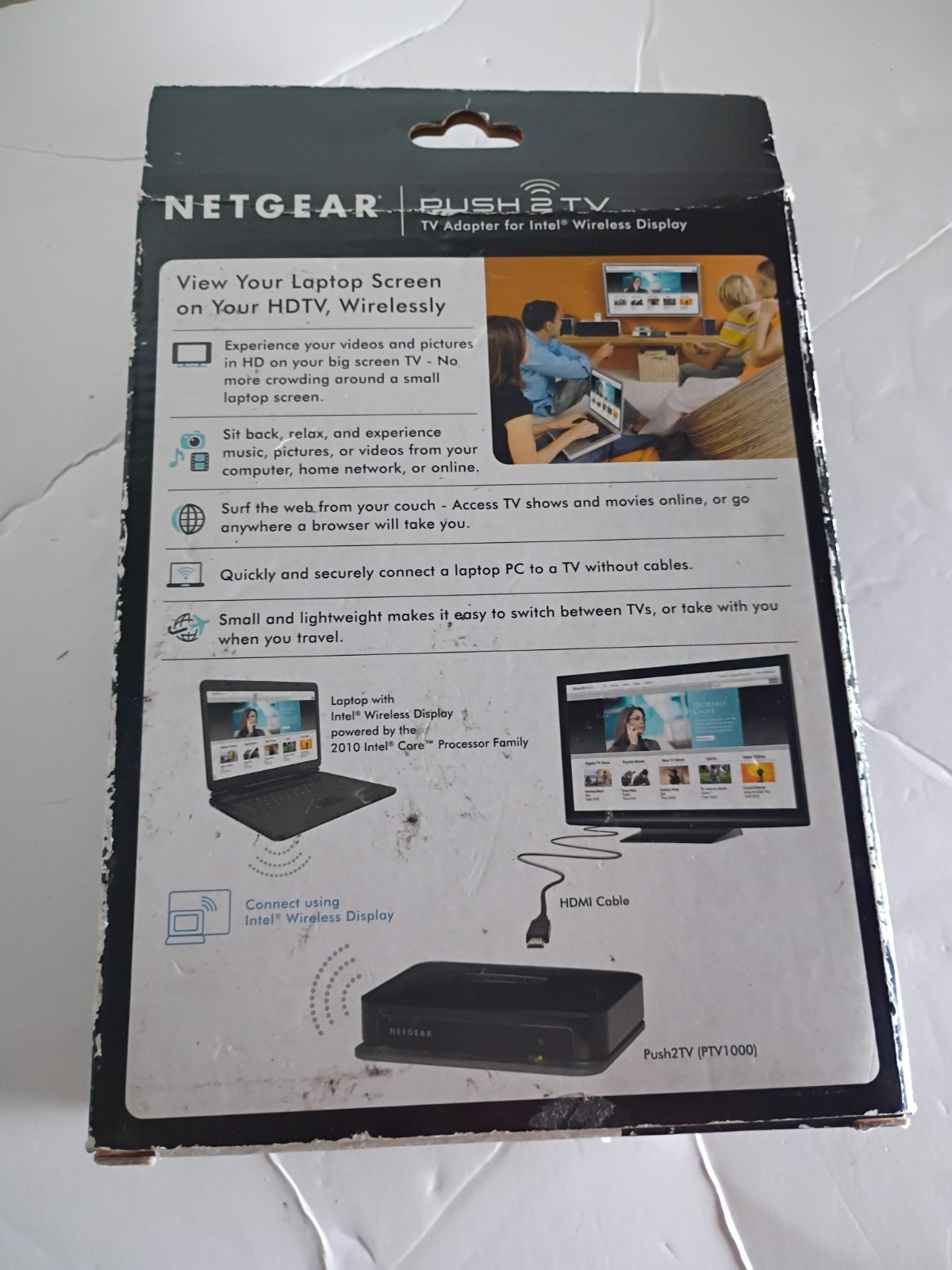 NetGear Push2TV Wireless Display Adapter PTV1000 Black