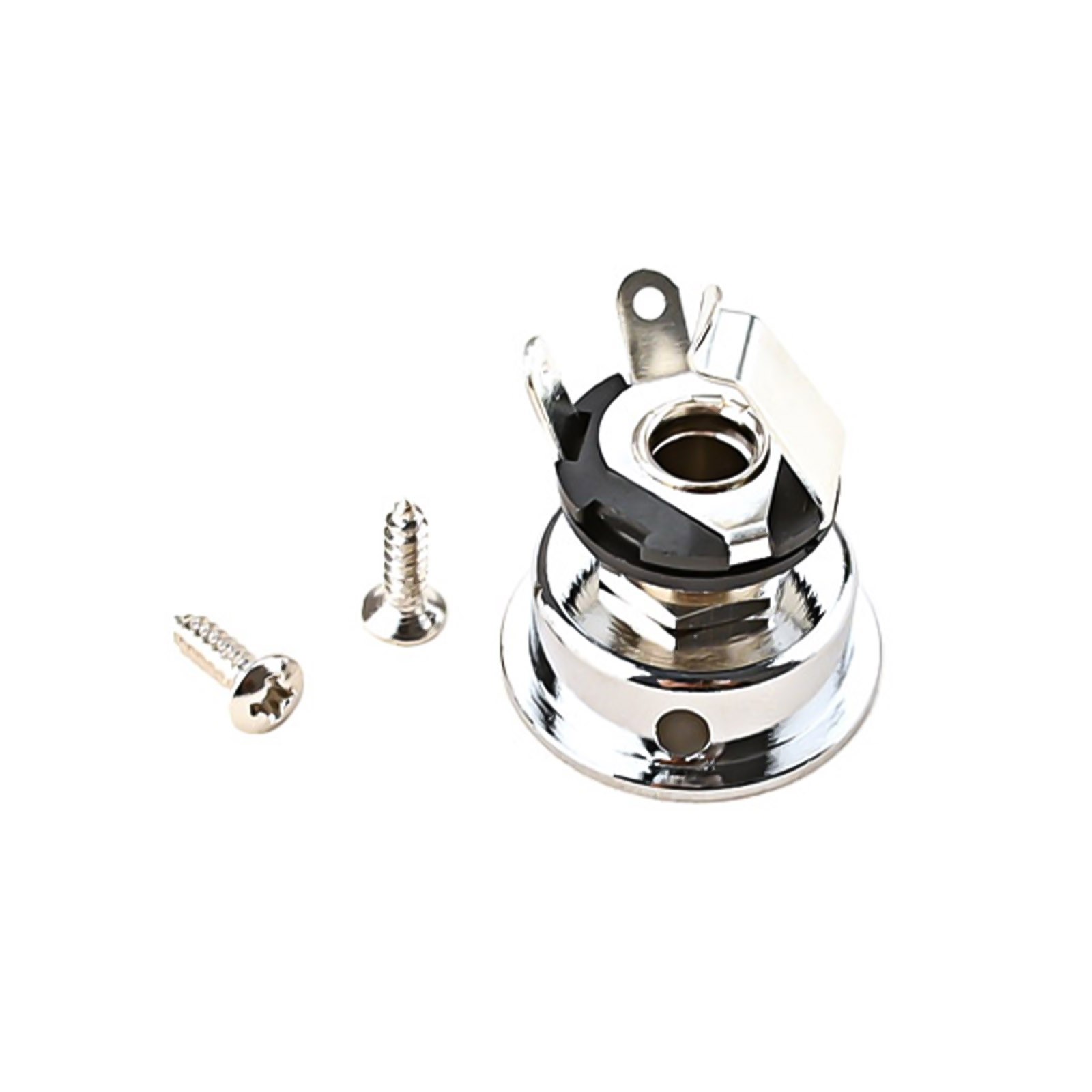 1Pc Socket Jack Plate Holder w/ 2 Screws For TL Electric Guitar Replacement